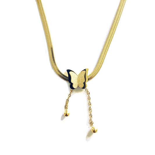 Kids Gold butterfly necklace