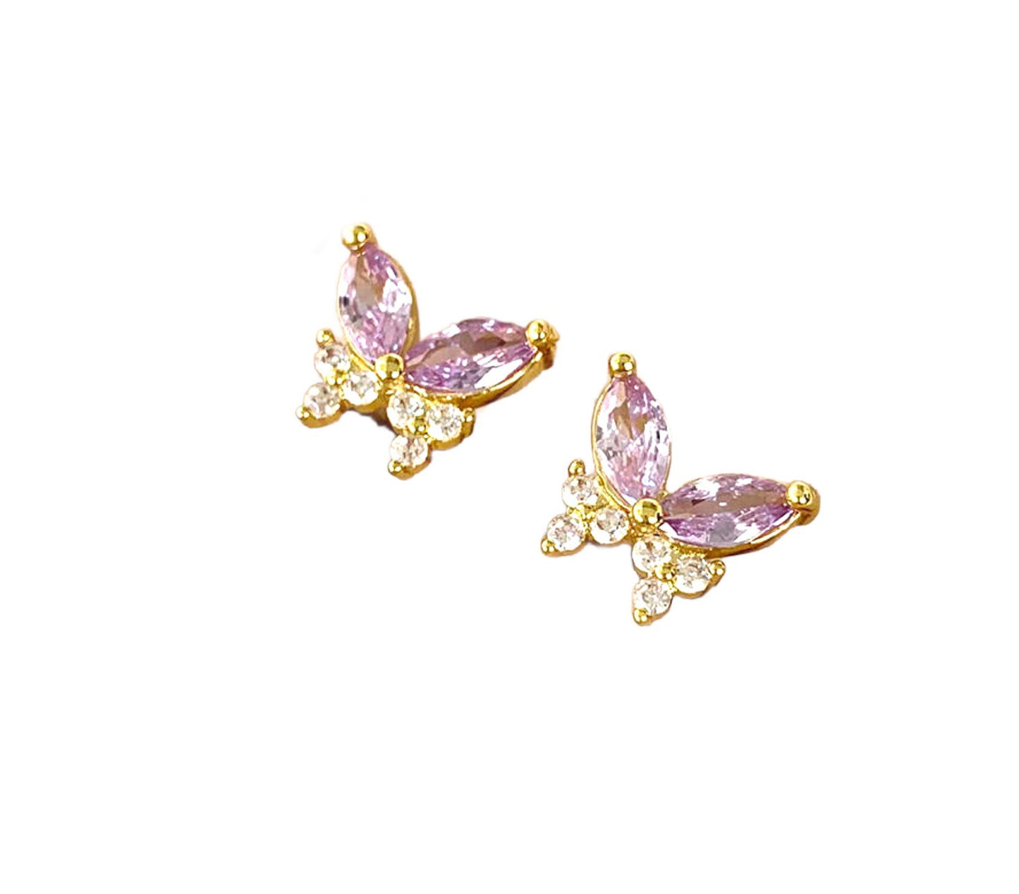 Kids Gold Butterfly Earring