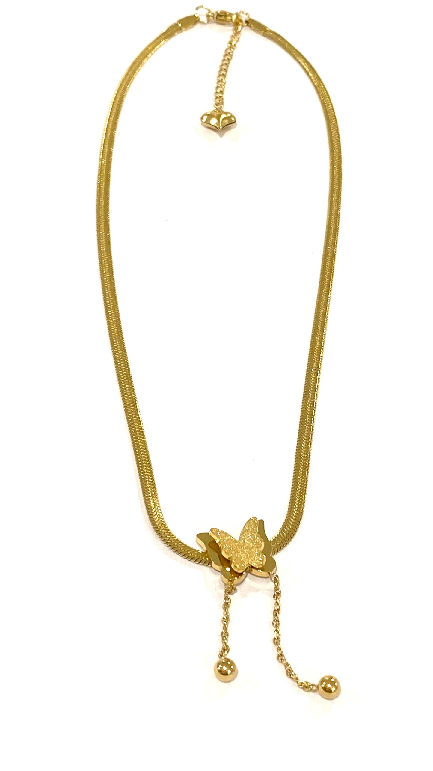 Kids Gold butterfly necklace