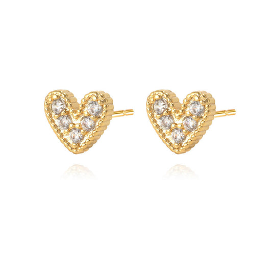 Kids Gold Heart Earring