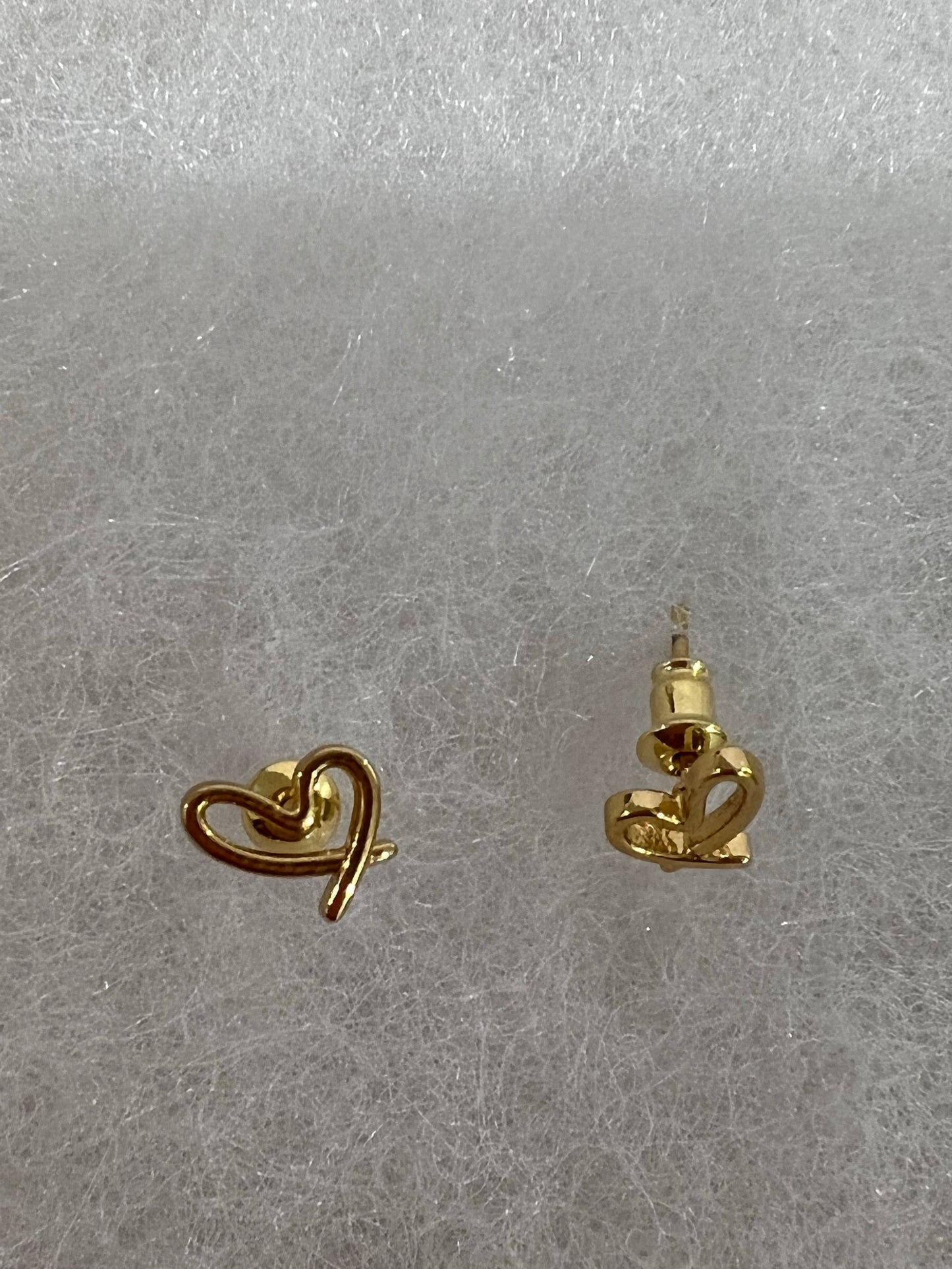 Kids Gold Infinite Heart Earring