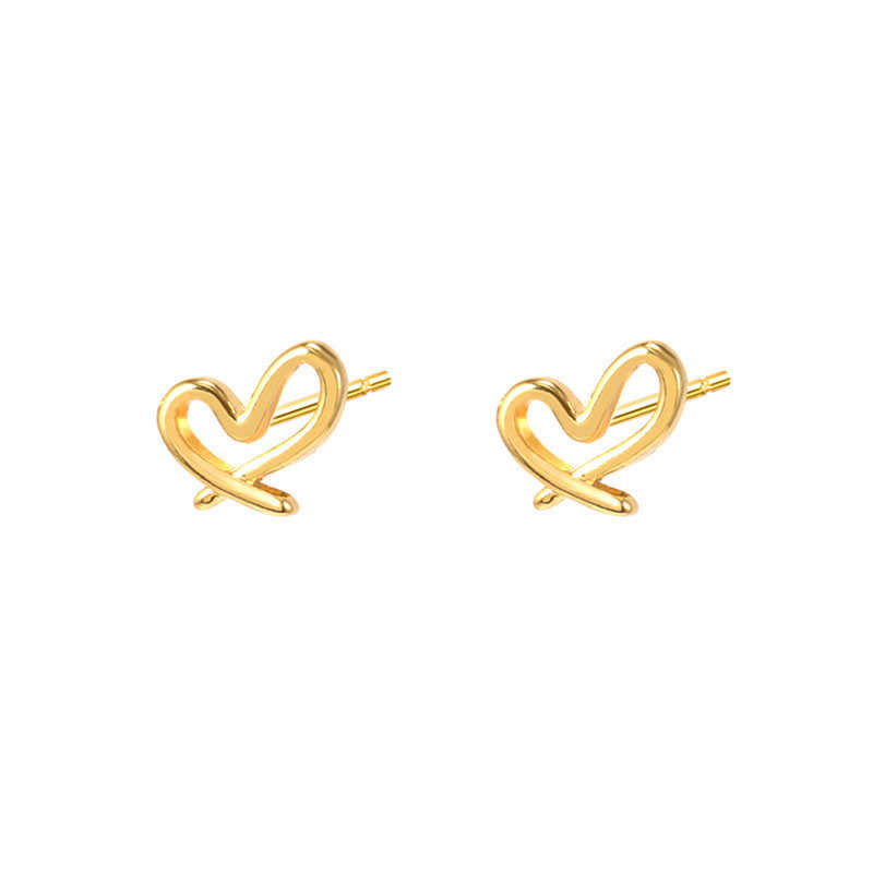 Kids Gold Infinite Heart Earring