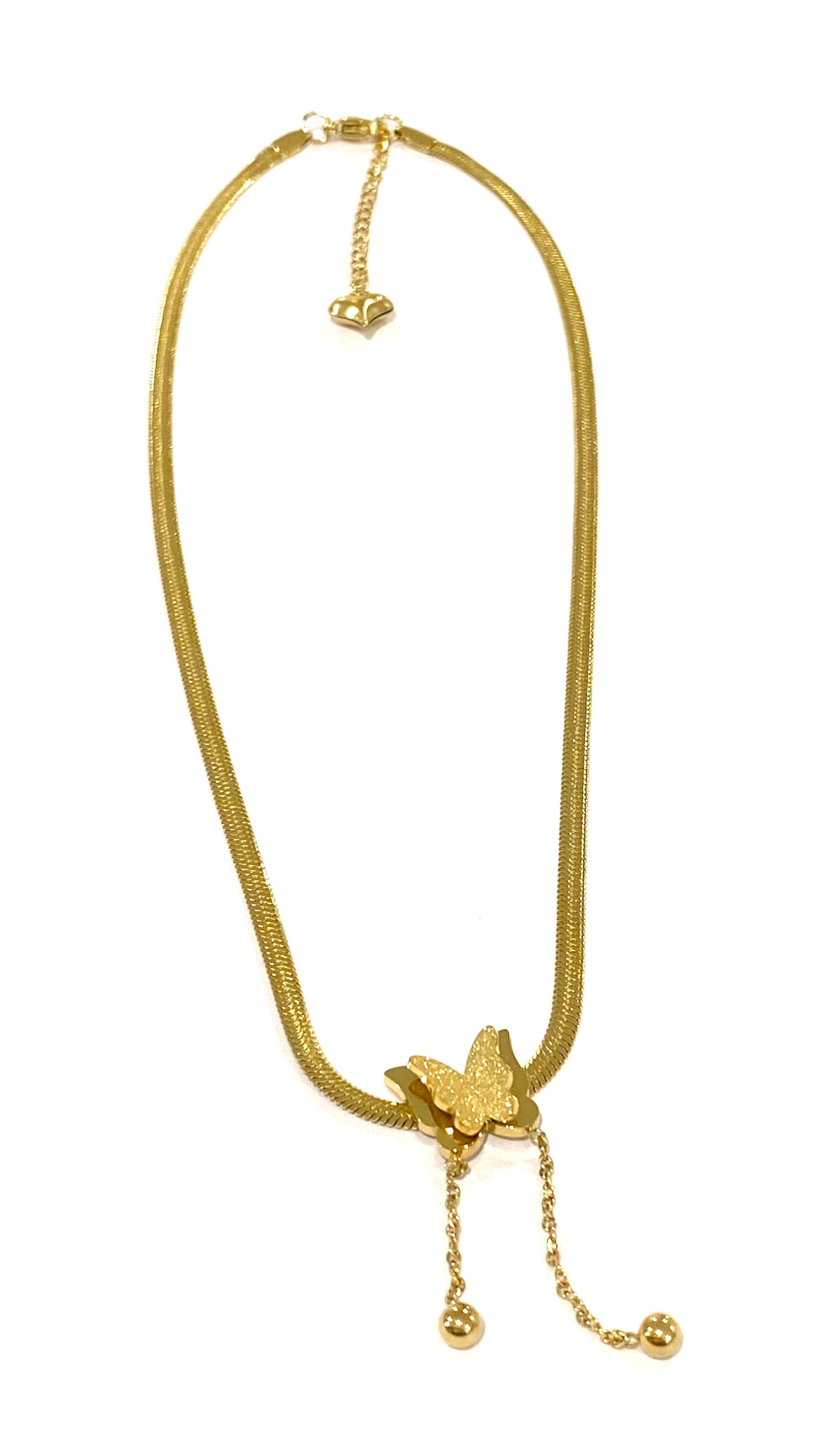 Kids Gold butterfly necklace